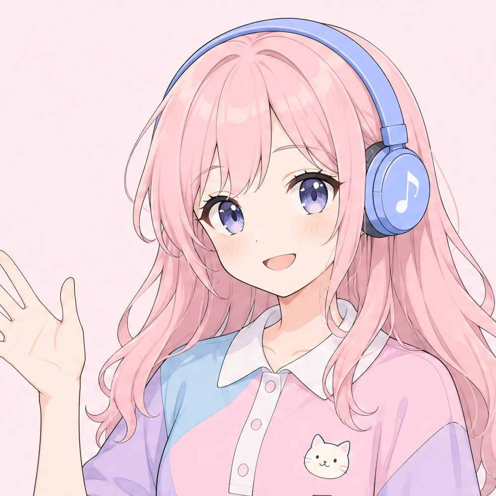 手を振って応募を呼びかけるキャラクター